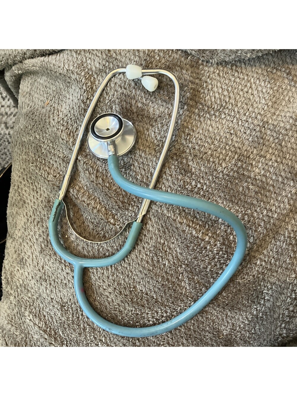 Medical Medicine pre-owned Stethoscope Teal Japan - works!